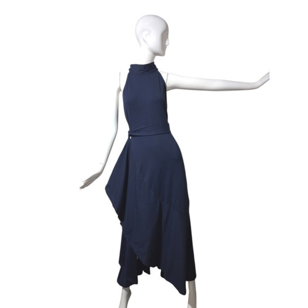 Wayward Fancies EShakti Classy Women's size Medium Asymmetrical Halter Dress